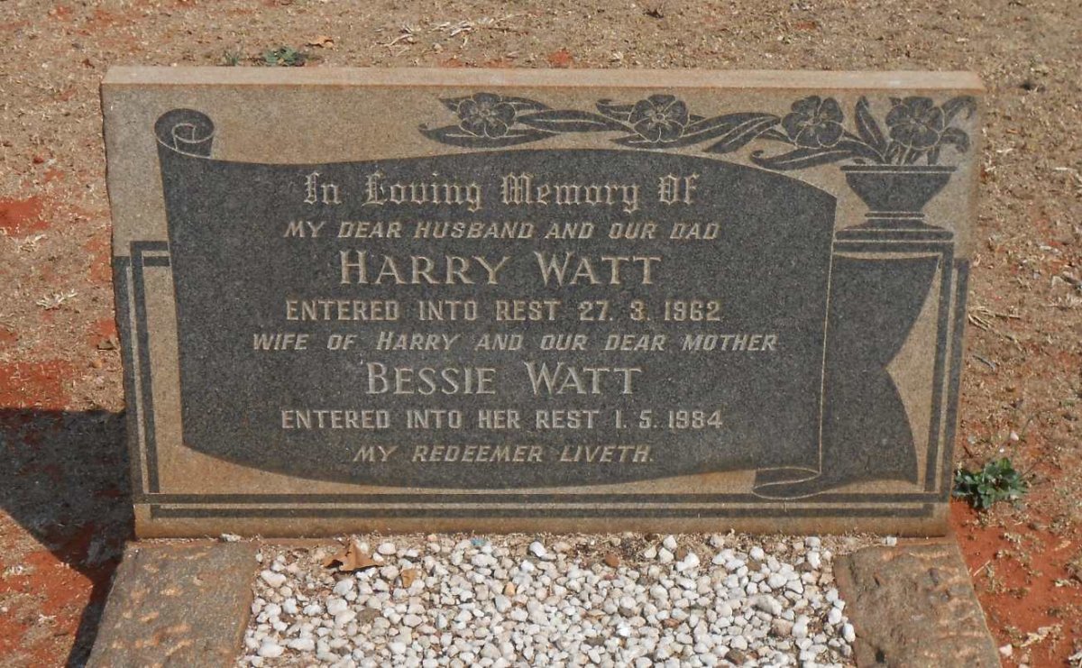 WATT Harry -1962 &amp; Bessie -1984