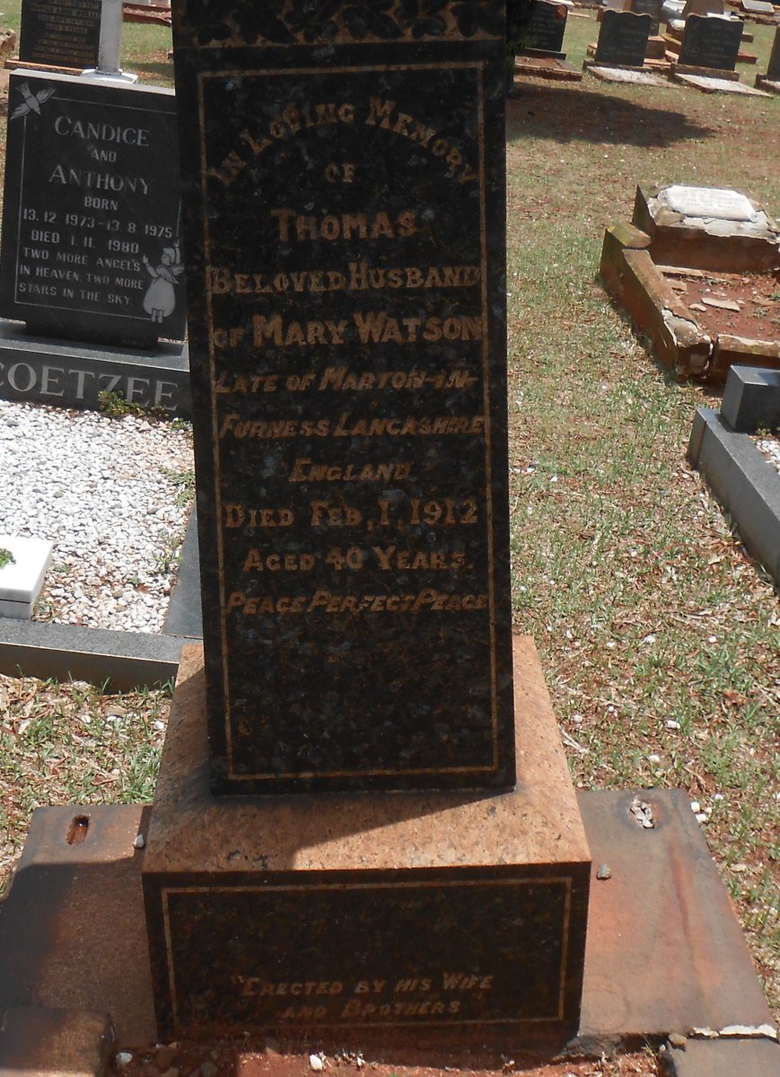 WATSON Thomas -1912 :: WATSON Henry -1898