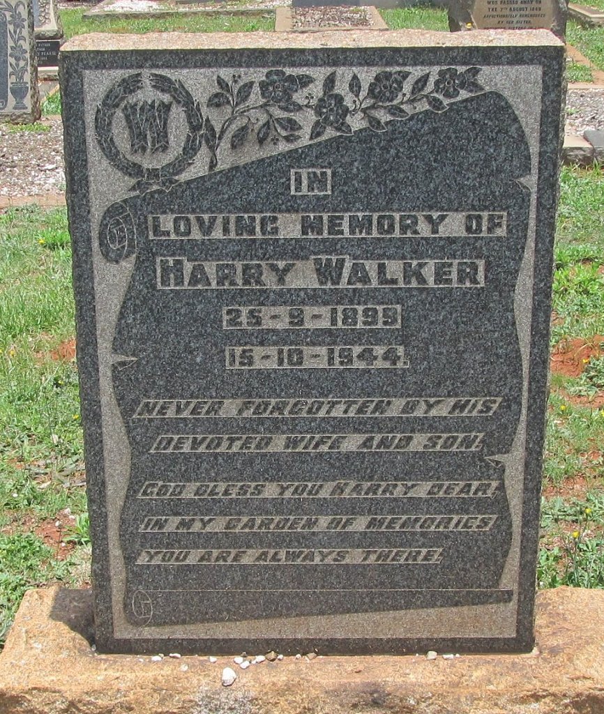 WALKER Harry 1899-1944