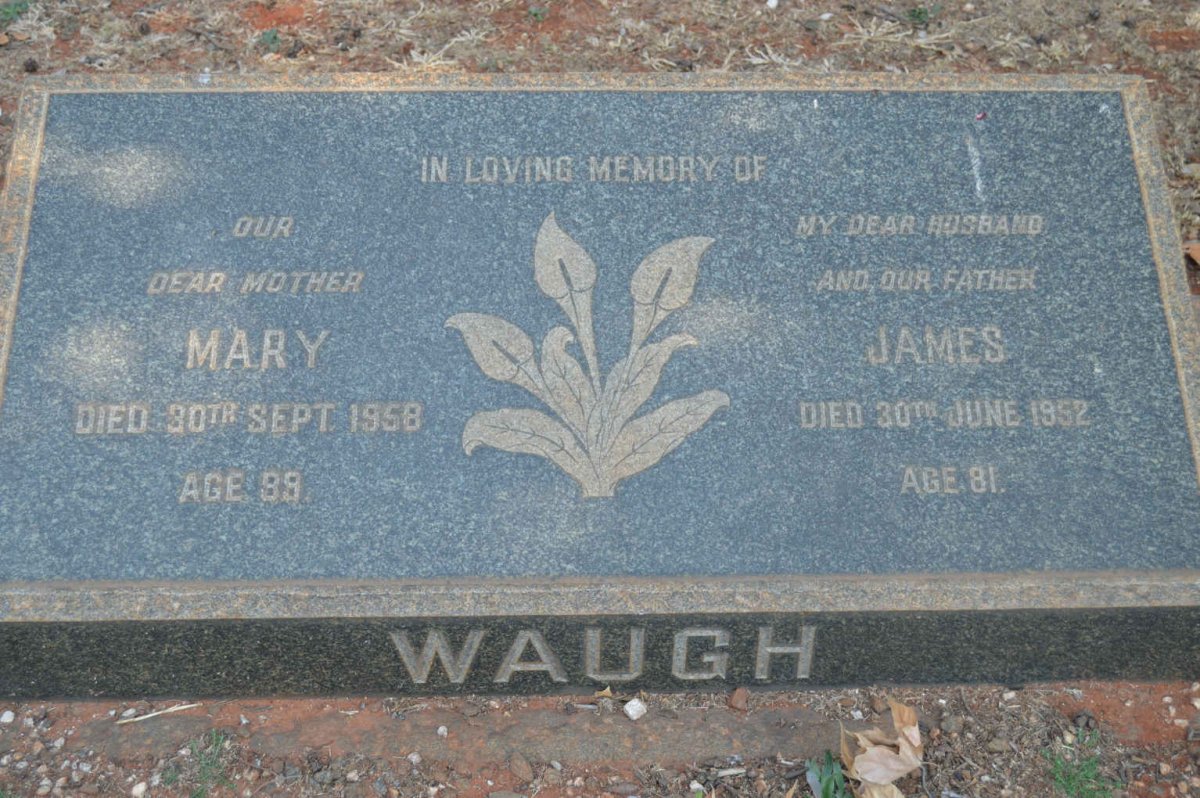 WAUGH James -1952 &amp; Mary -1958