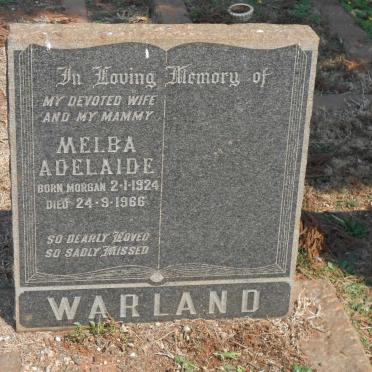 WARLAND Melba Adelaide 1924-1966