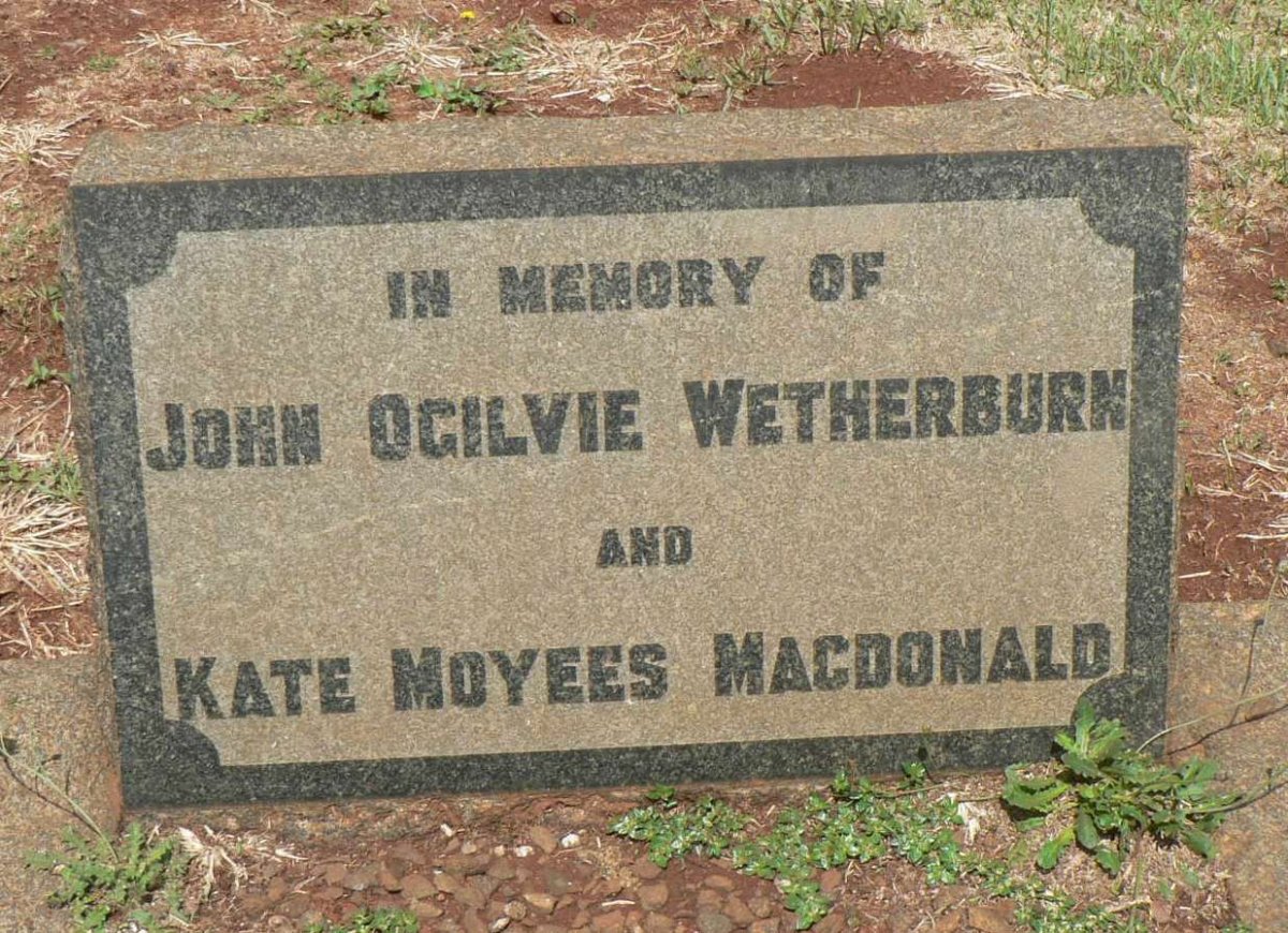 WETHERBURN John Ogilvie :: MacDONALD Kate Moyees