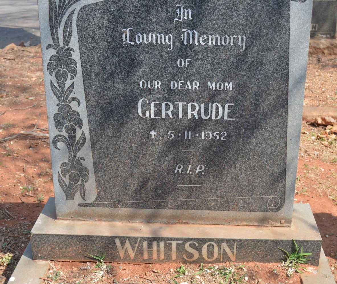 WHITSON Gertrude -1952