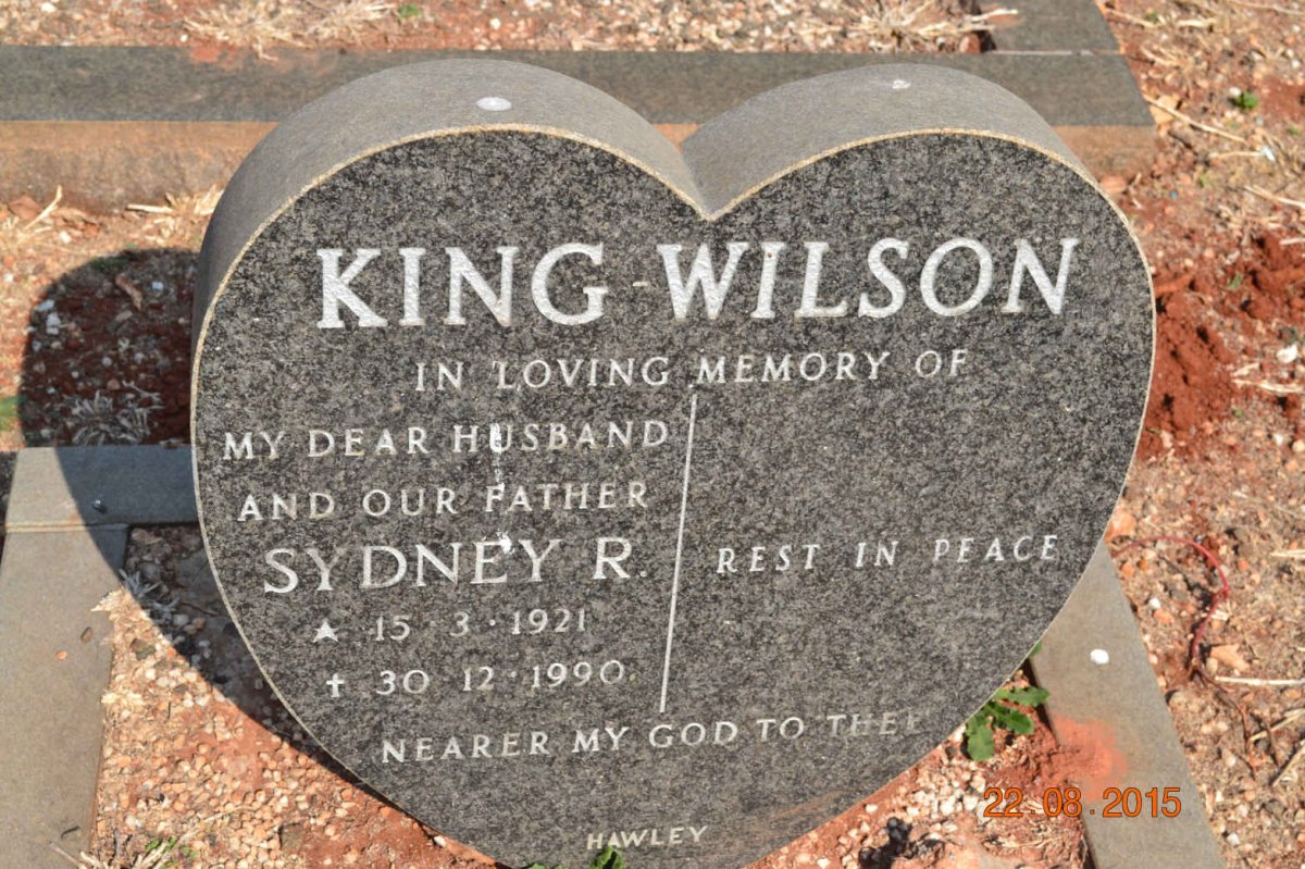 WILSON Sydney R., KING 1921-1990