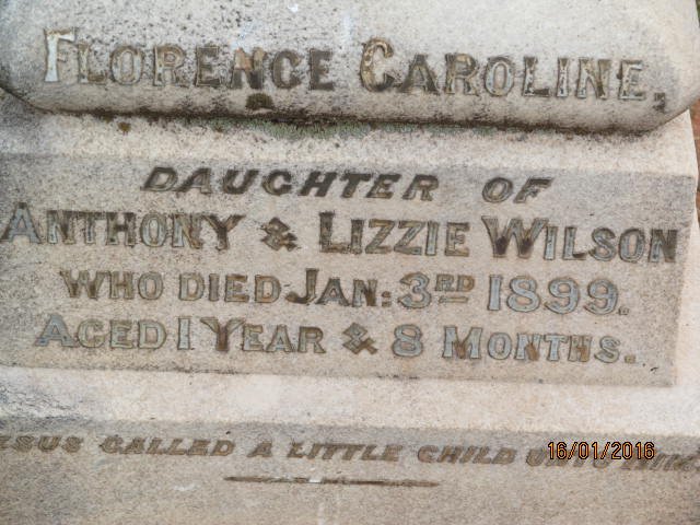 WILSON Florence Caroline -1899