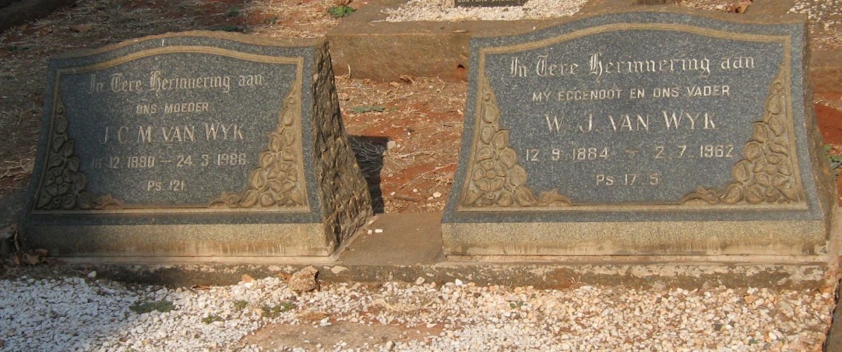 WYK W.J., van 1884-1962 &amp; J.C.M. 1890-1986