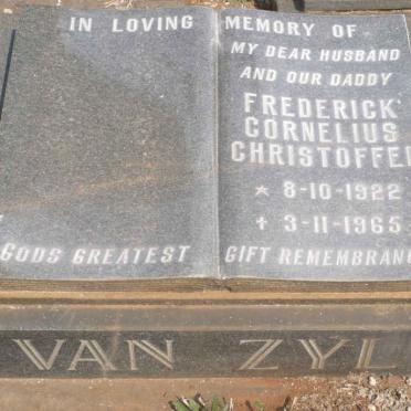 ZYL Frederick Cornelius Christoffel, van 1922-1965