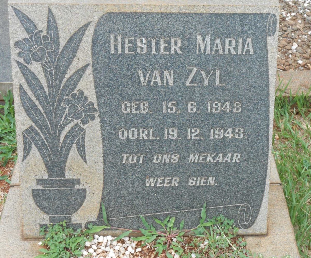 ZYL Hester Maria, van 1943-1943