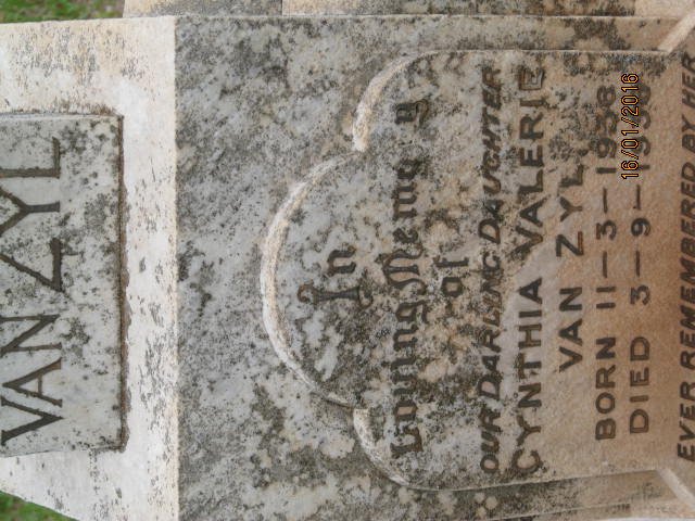 ZYL Cynthia Valerie, van 1938-1950