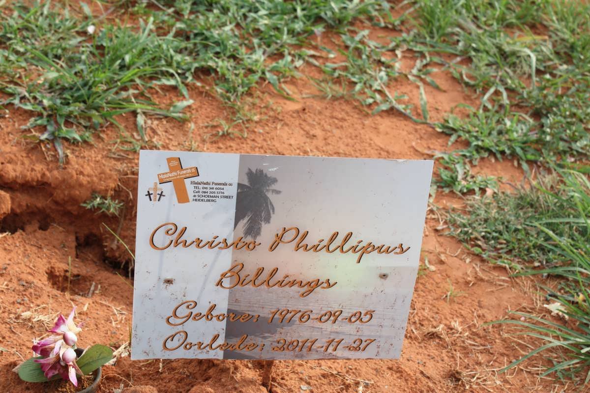 BILLINGS Christo Phillipus 1976-2011