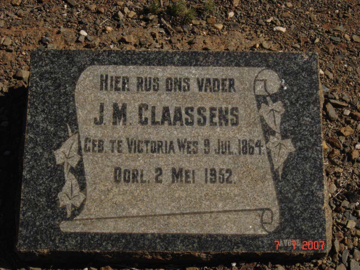 CLAASSENS J.M. 1864-1952