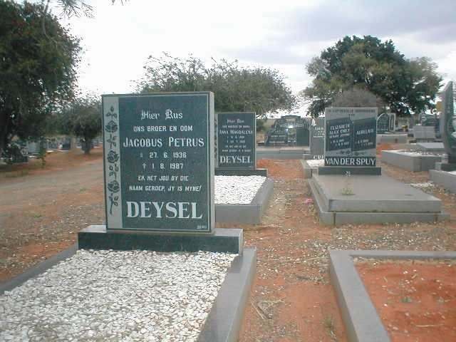 DEYSEL Jacobus Petrus 1936-1987