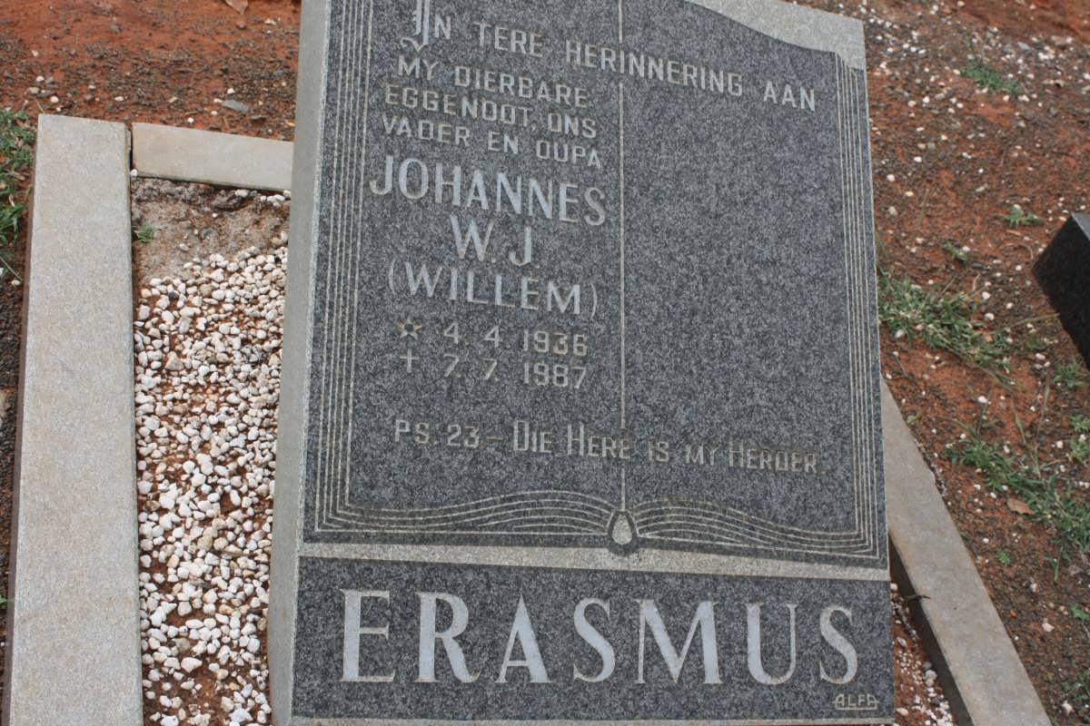 ERASMUS Johannes W.J. 1936-1987