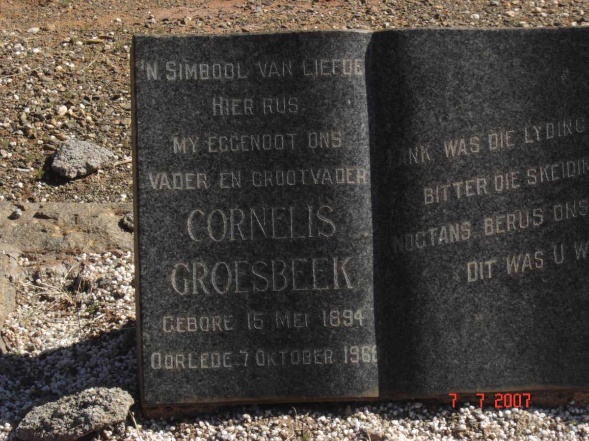GROESBEEK Cornelis 1894-1968