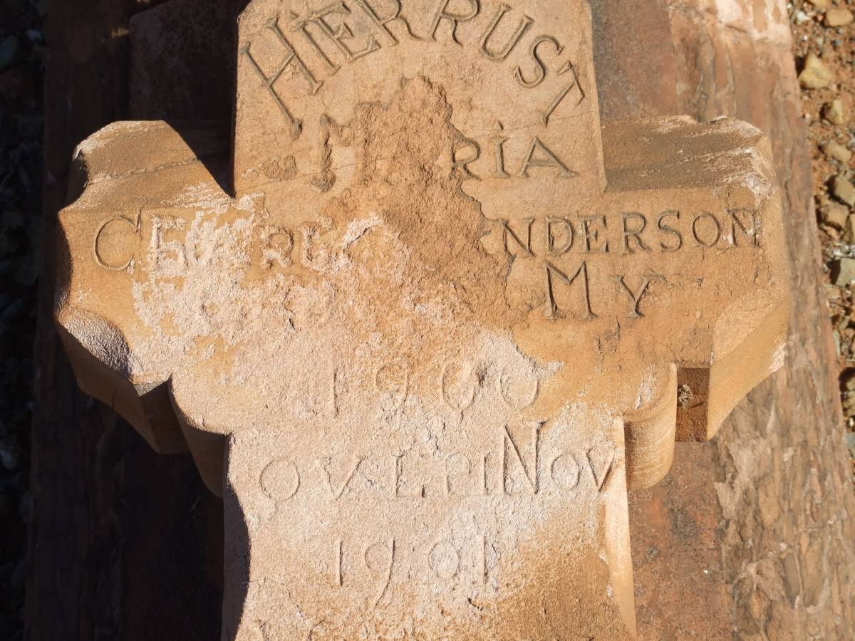 ?NDERSON Maria Charl(otte?)  1900-1901