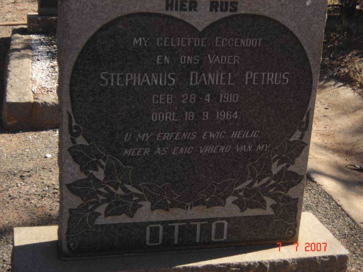 OTTO Stephanus Daniël Petrus 1910-1964