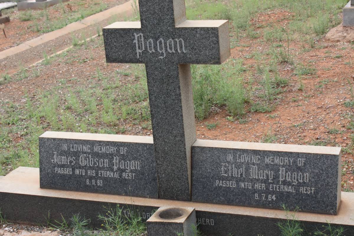 PAGAN James Gibson -1963 &amp; Ethel Mary -1964