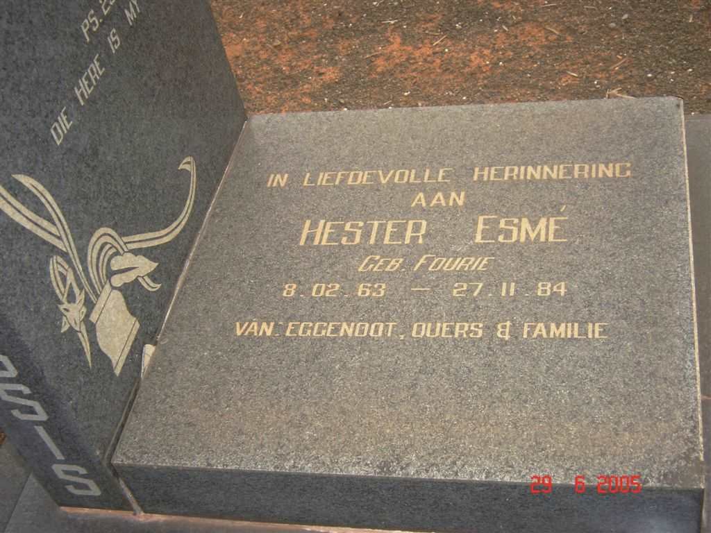 PLESSIS Hester Esmé, du nee FOURIE 1963-1984_2