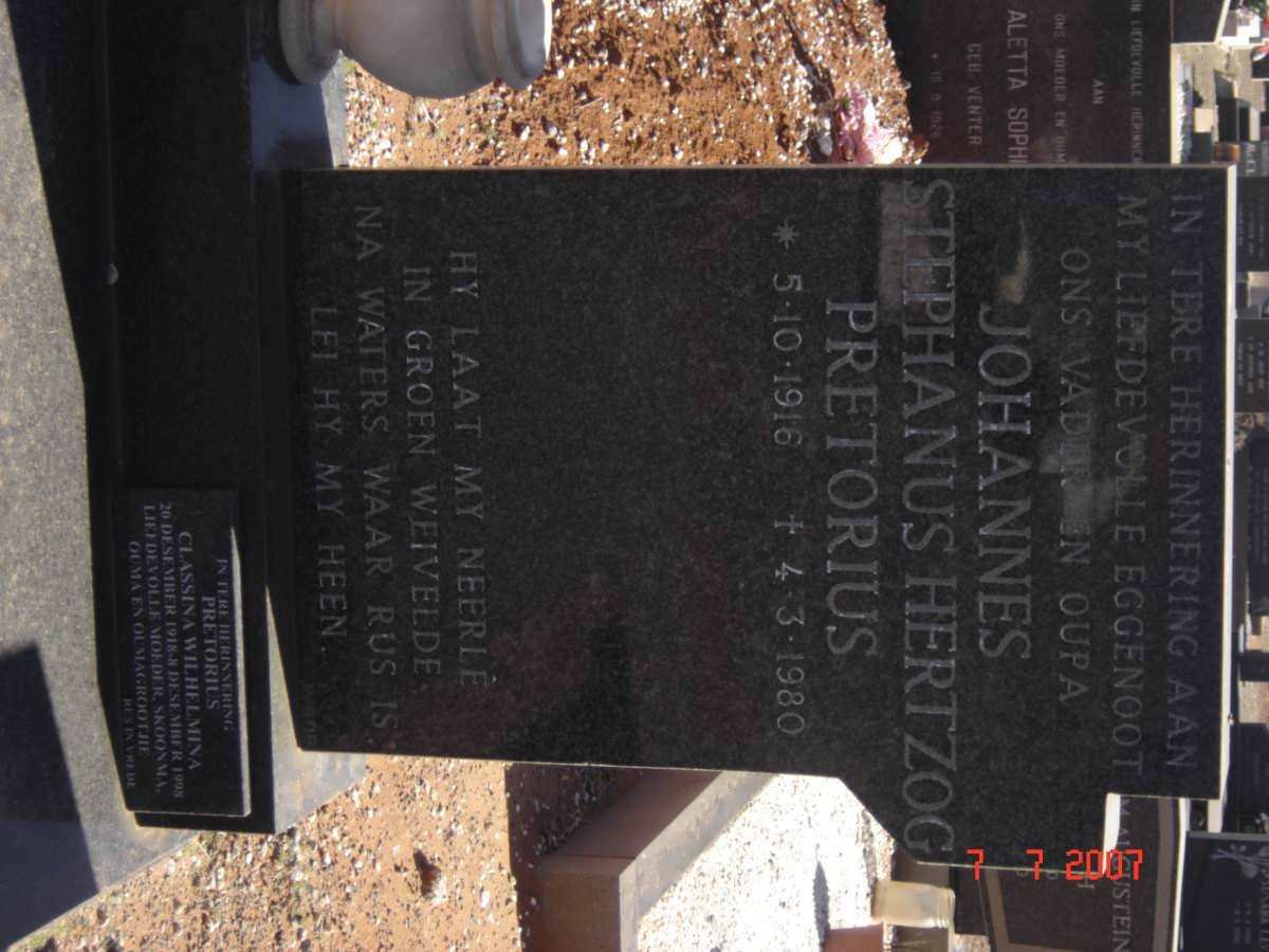 PRETORIUS Johannes Stephanus Hertzog 1916-1980