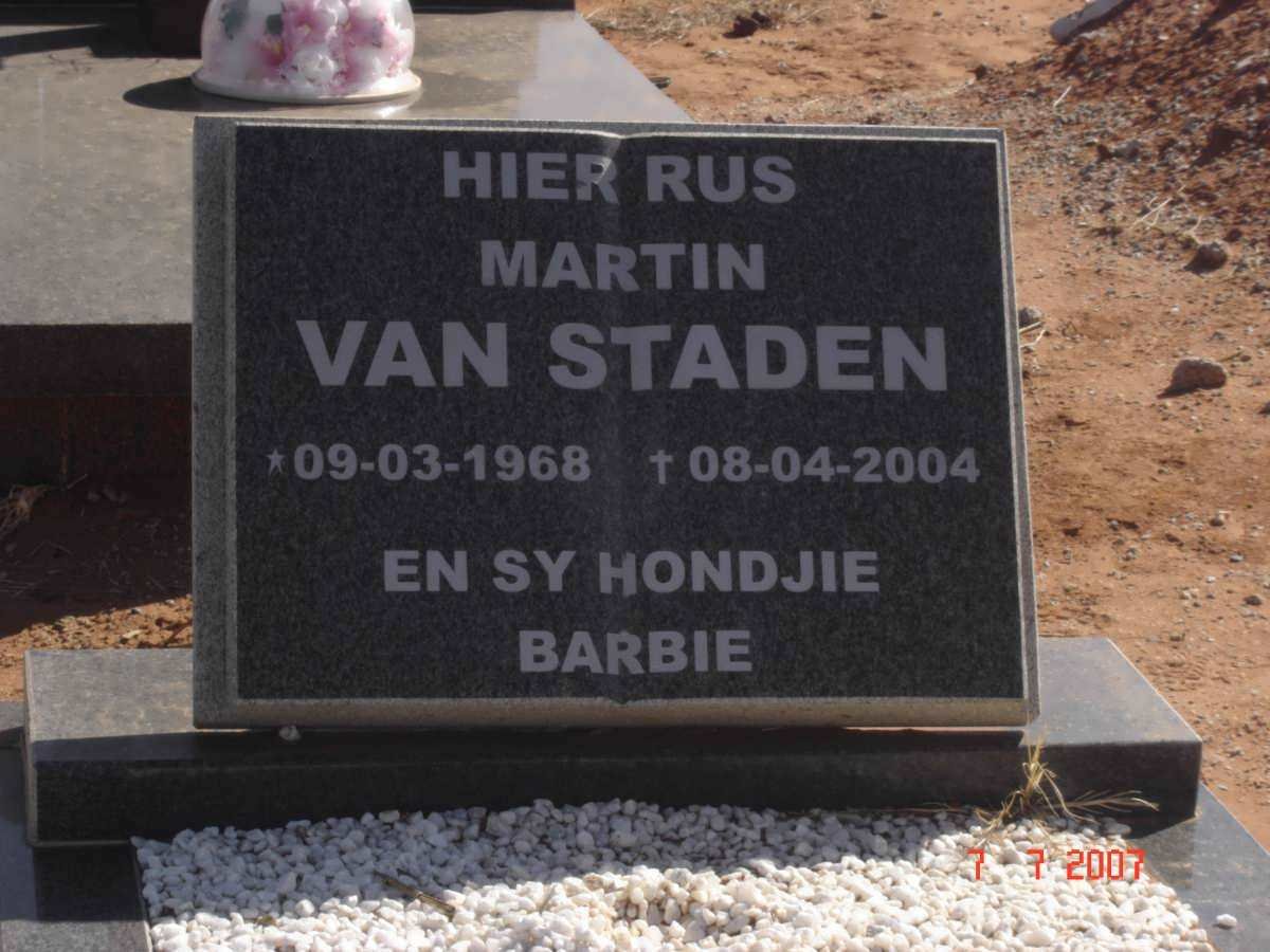 STADEN Martin, van 1968-2004