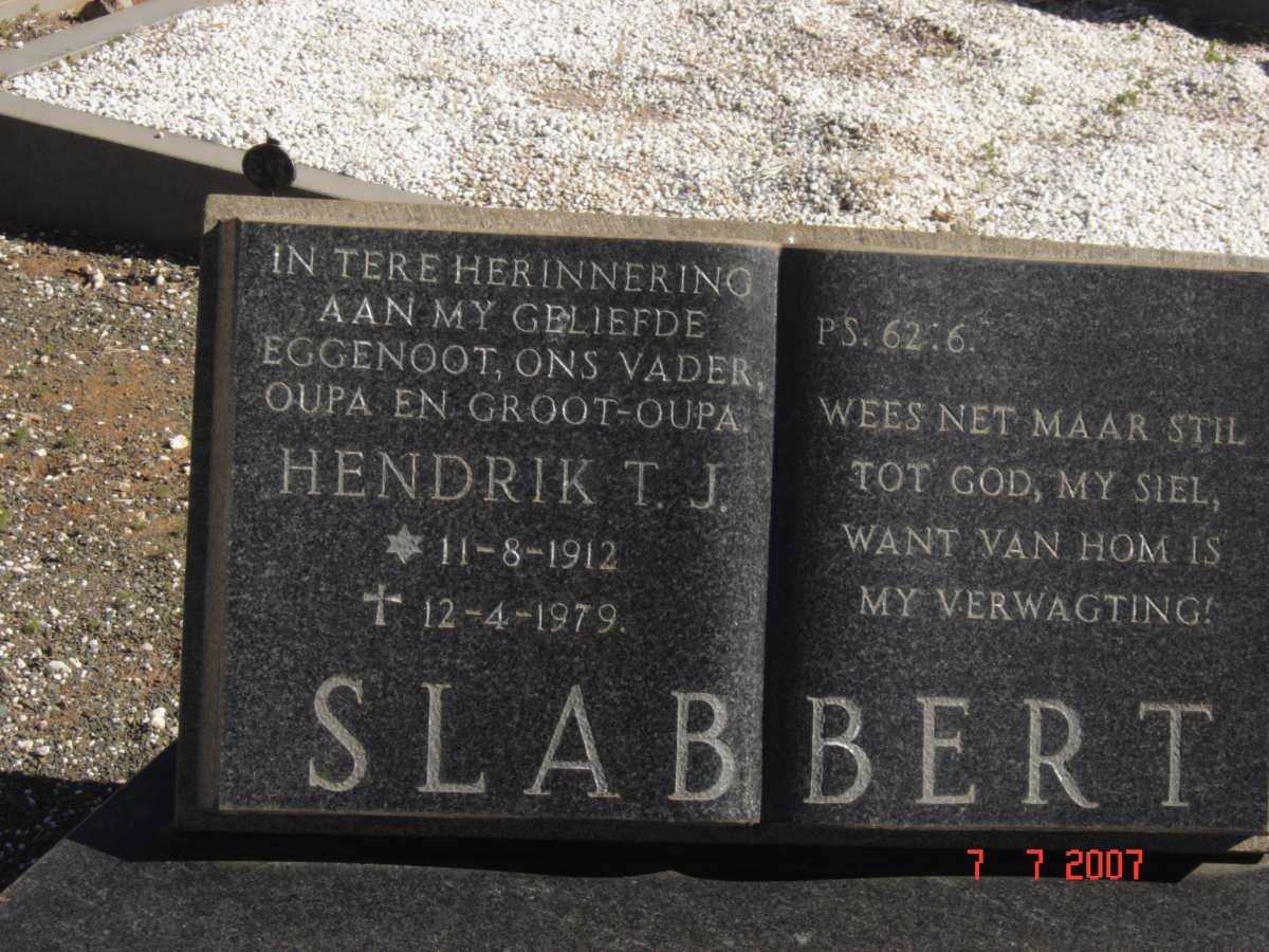 SLABBERT Hendrik T.J. 1912-1979