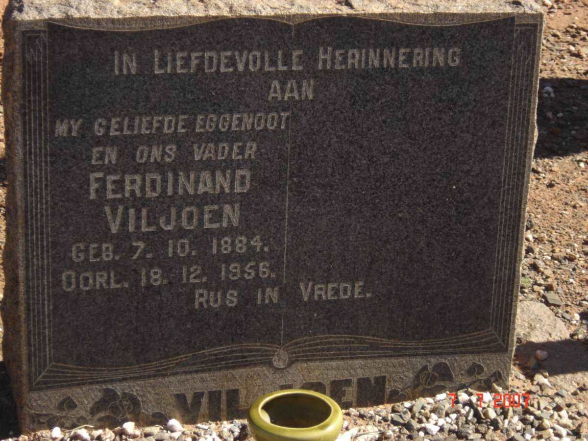 VILJOEN Ferdinand 1884-1956