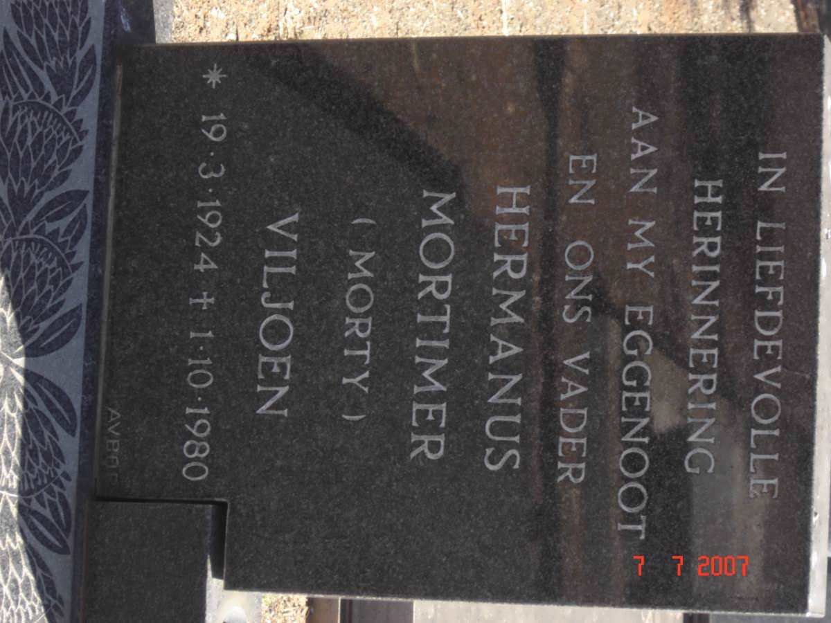 VILJOEN Hermanus Mortimer 1924-1980