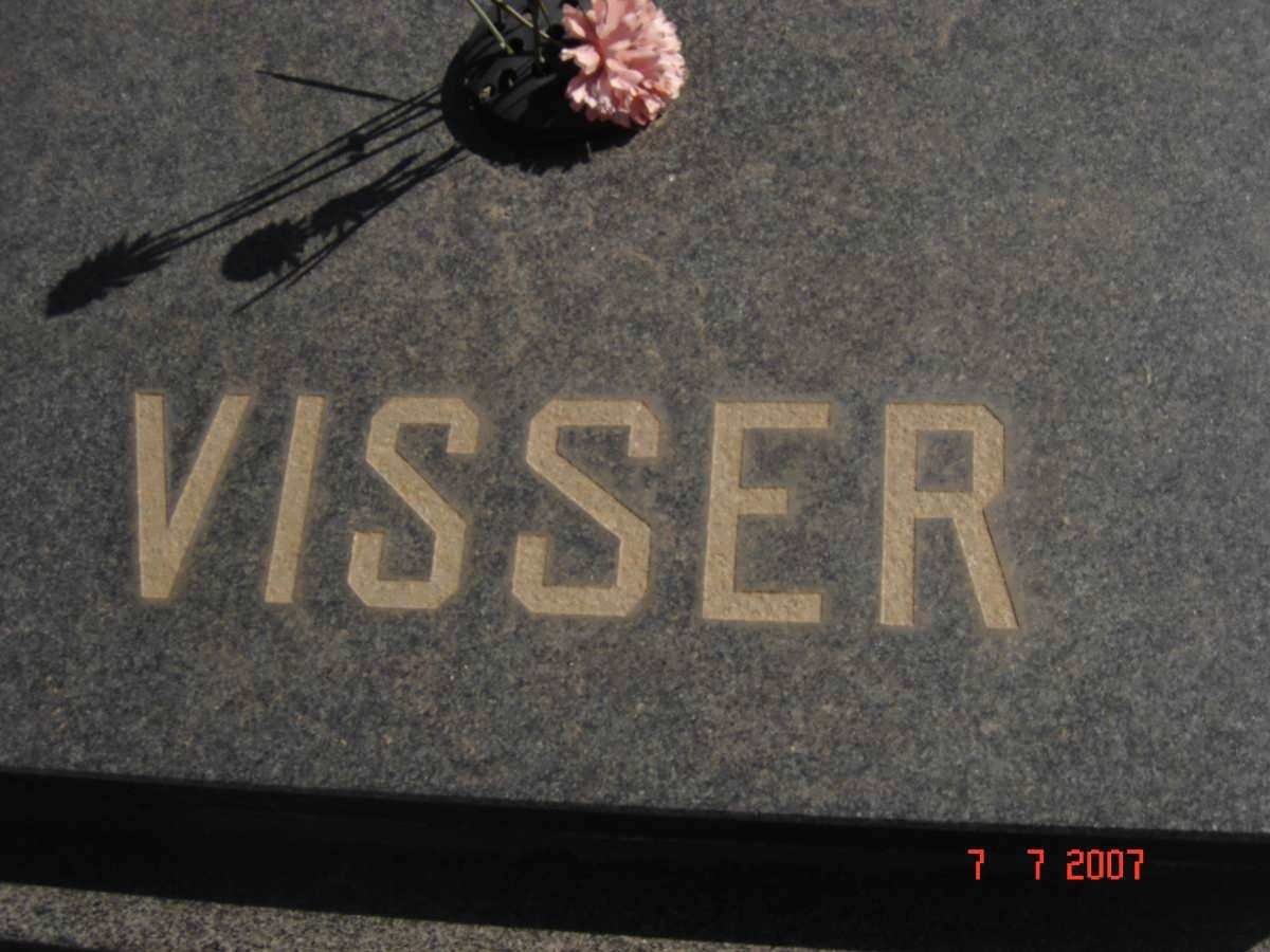 VISSER Carel Pieter 1926-1991 &amp; Anna Sophia 1925-1994