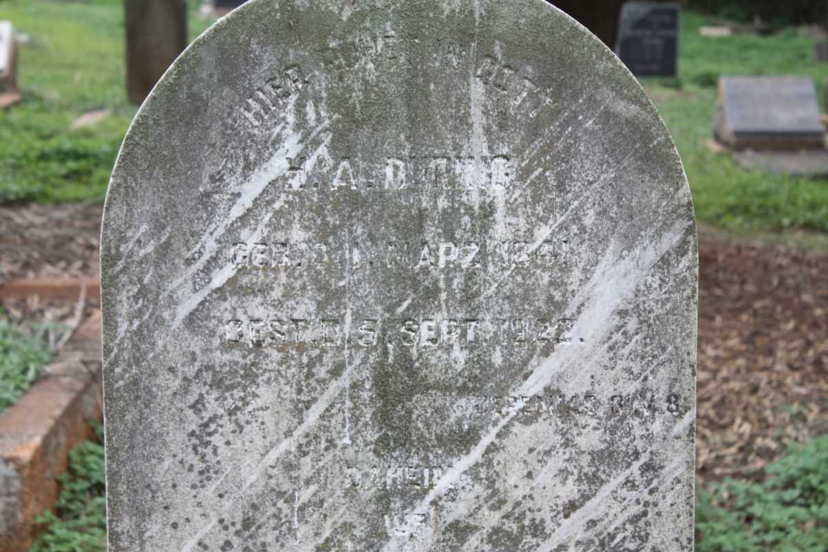 ? H.A. 1841-1922