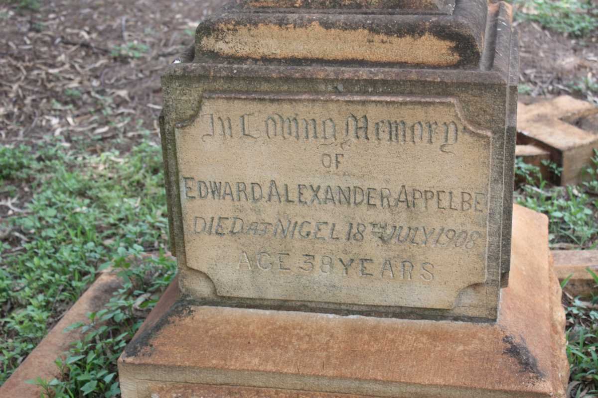 APPELBE Edward Alexander -1908