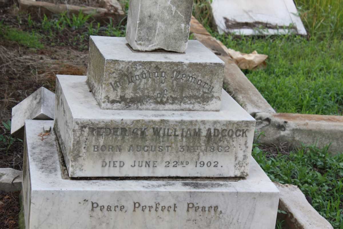 ADCOCK Frederick William 1862-1902
