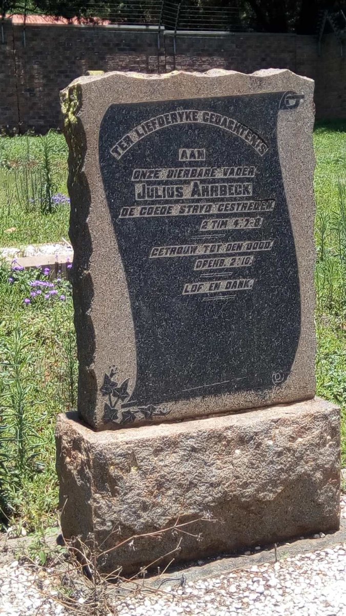 AHRBECK Julius