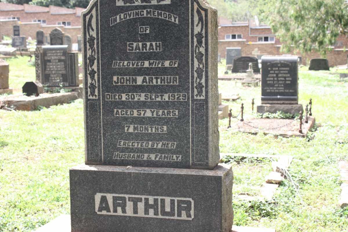 ARTHUR Sarah -1929