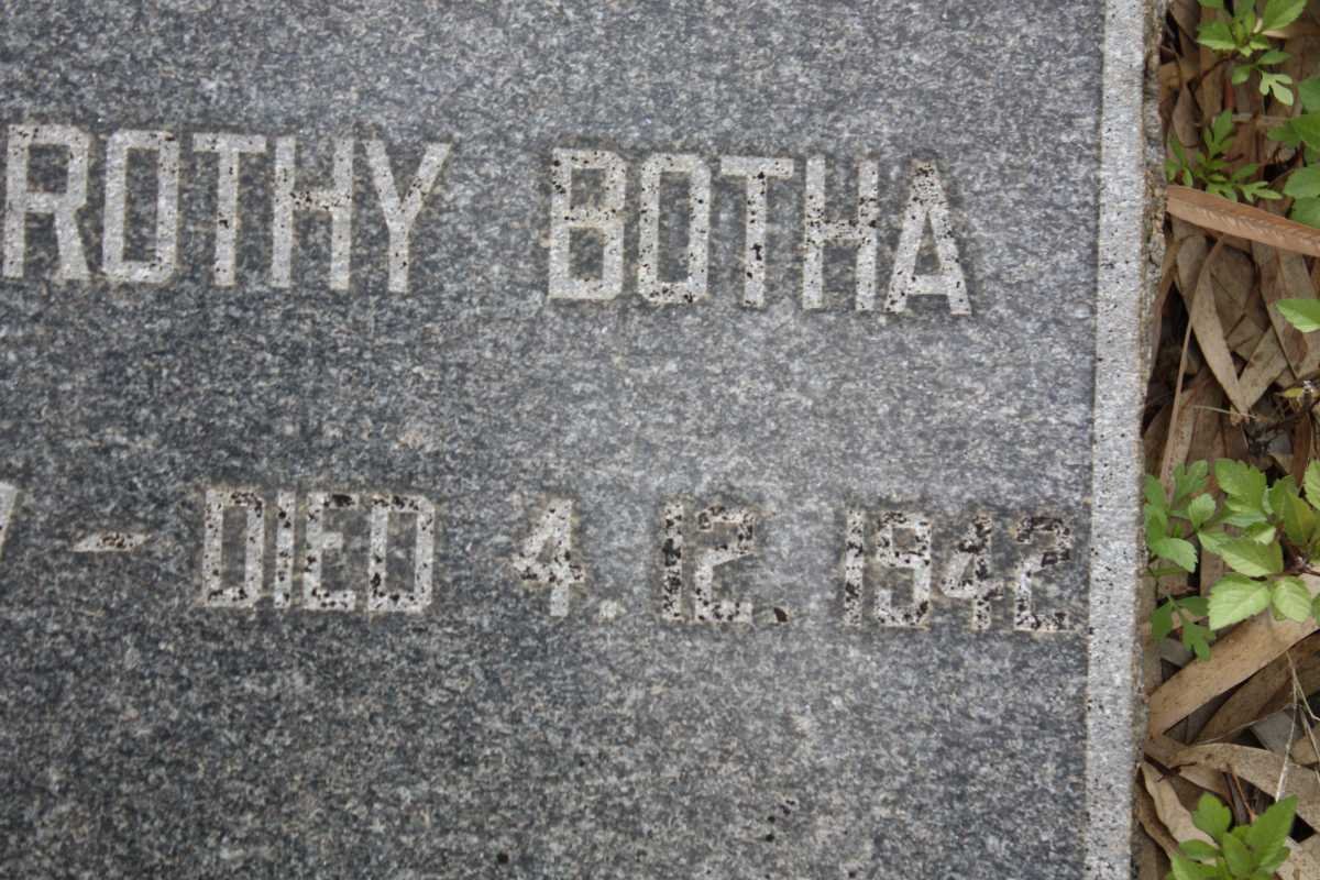 BOTHA Maria Dorothy 1857-1942