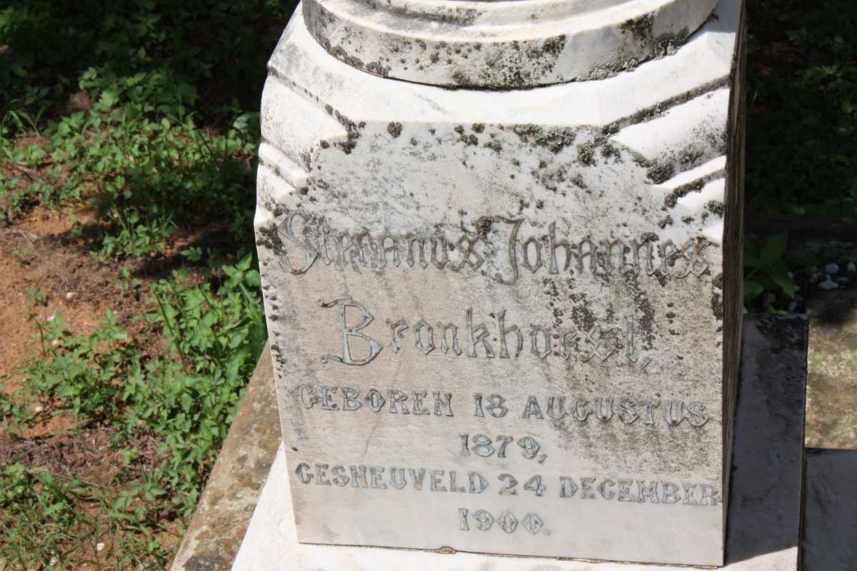 BRONKHORST Stephanus Johannes 1879-1900
