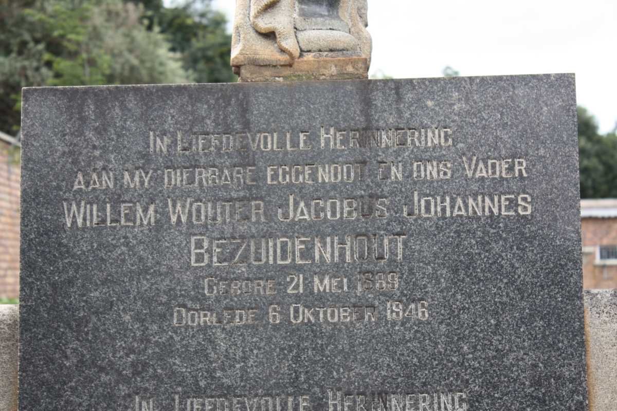 BEZUIDENHOUT Willem Wouter Jacobus Johannes 1889-1946