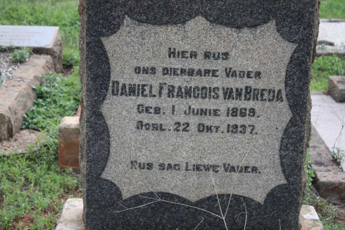 BREDA Daniel Francois, van 1869-1937