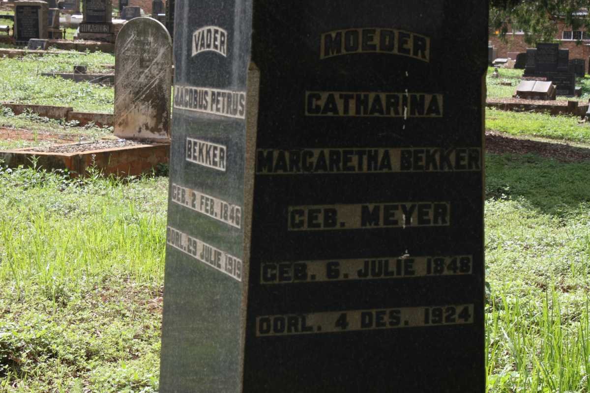 BEKKER Catharina Margaretha MEYER 1848-1924