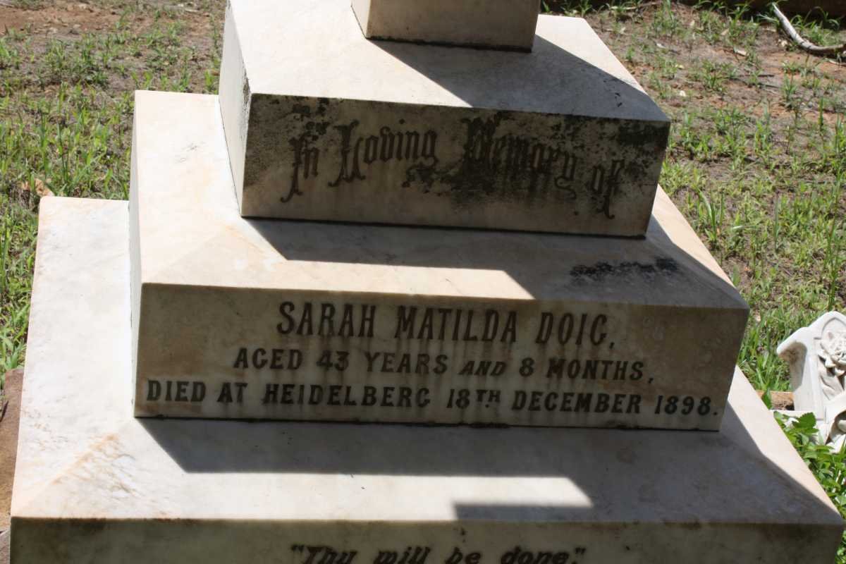 DOIG Sarah Matilda -1898