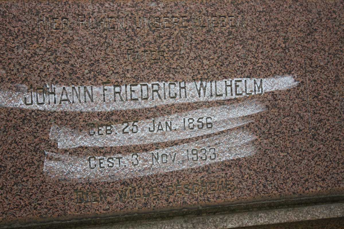 DETTMAN Johann Friedrich Wilhelm 1856-1933 :: DETTMAN Frieda Anna Adelina 1852-1852 :: DETTMANN Christiana 1860-1946