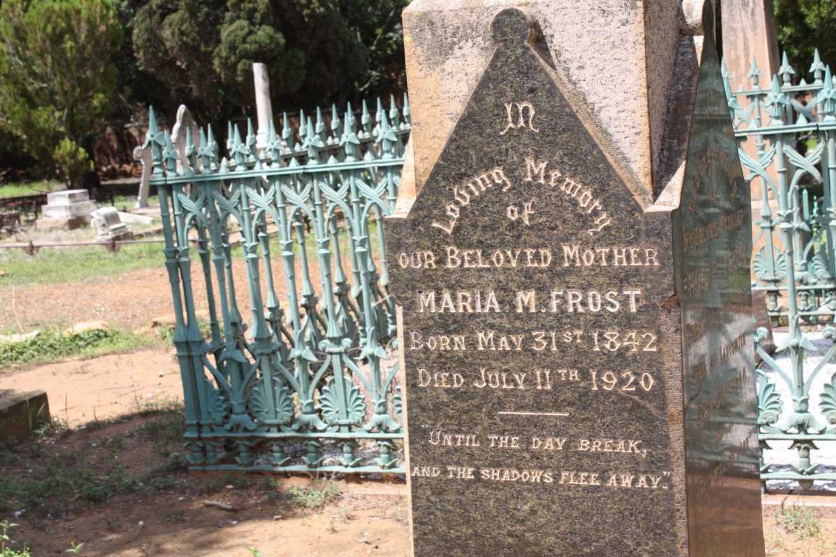 FROST Phillip 1838-1900 &amp; Maria M. 1842-1920 :: FROST Alfred C.B. 1867-1904
