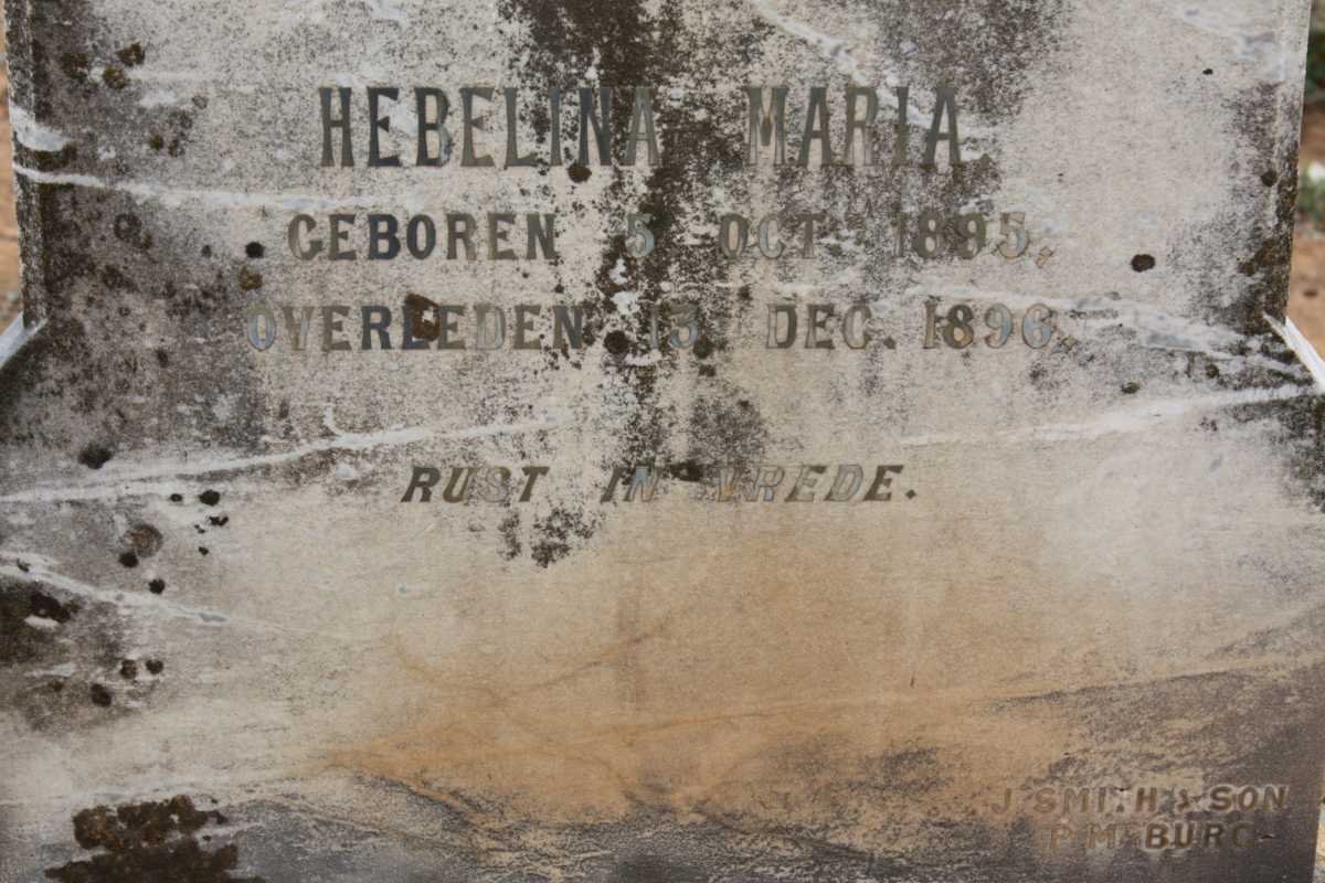 GROOTVELD Gerritje Magrietje nee V. DALEN 1866-1897 :: GROOTVELD Hebelina Maria 1895-1896