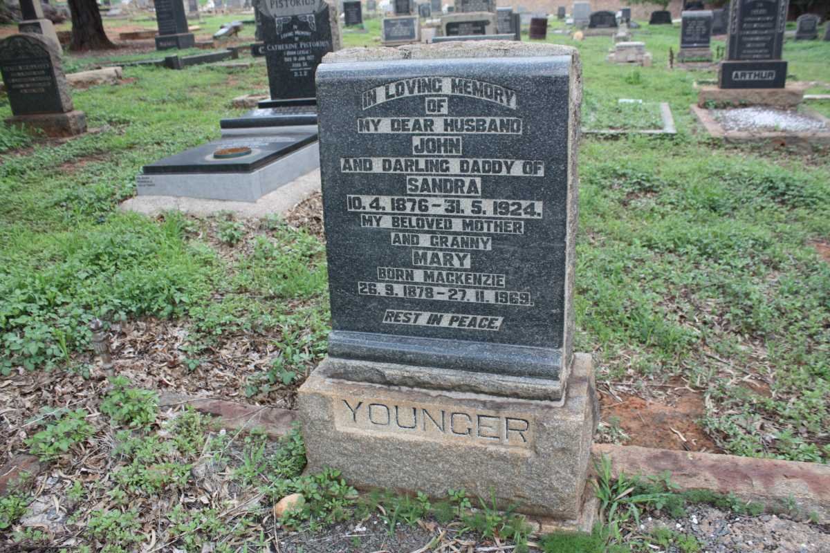 YOUNGER John 1876-1924 &amp; Mary MACKENZIE 1878-1969