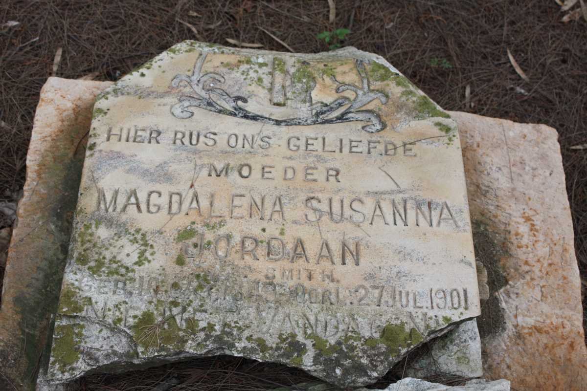 JORDAAN Magdalena Susanna nee SMITH -1901
