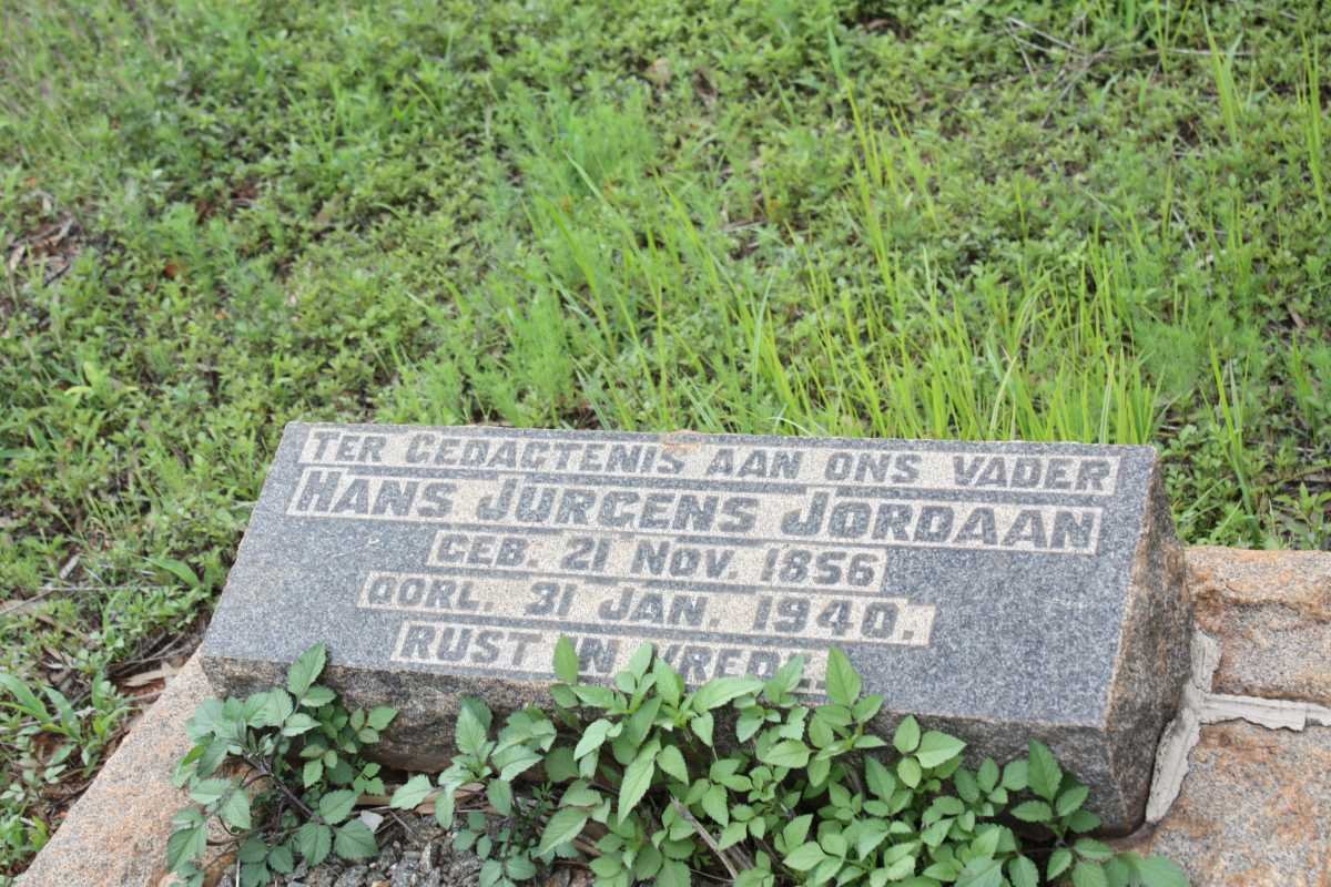 JORDAAN Hans Jurgens 1856-1940