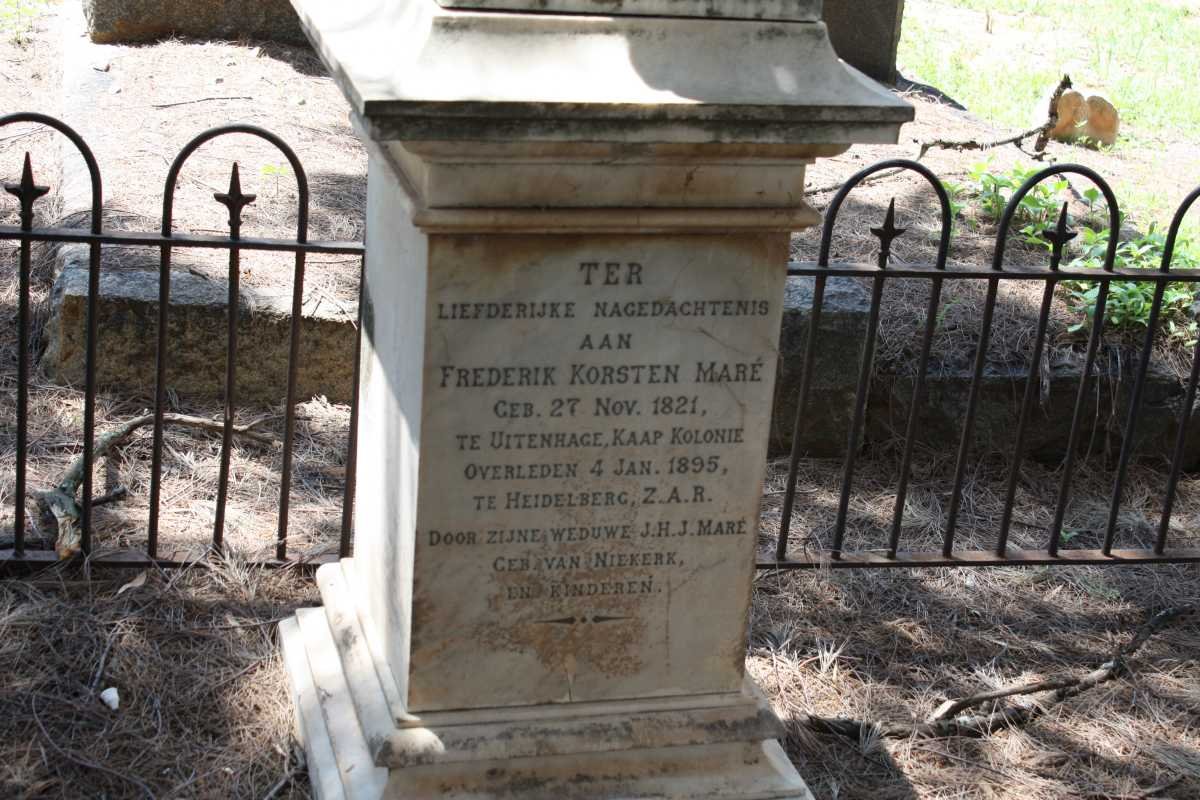 MARE Frederik Korsten 1821-1895