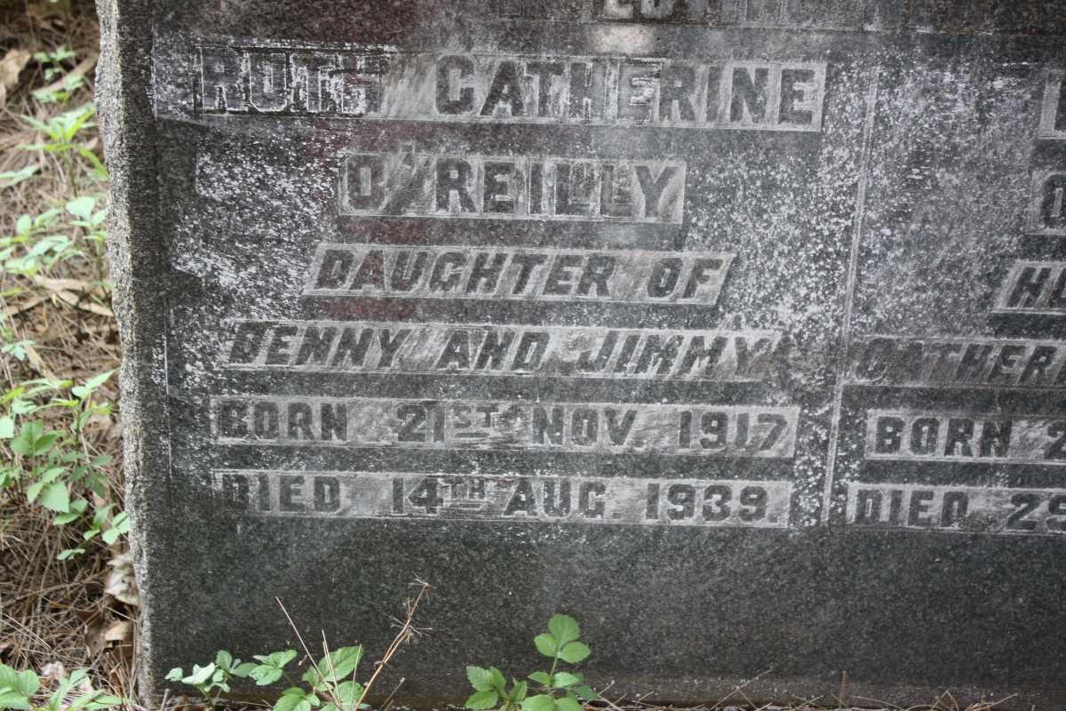 O'REILLY James 1856-1939 :: O'REILLY Ruth Catherine 1917-1938