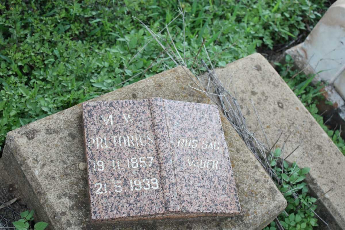 PRETORIUS M.W. 1857-1939