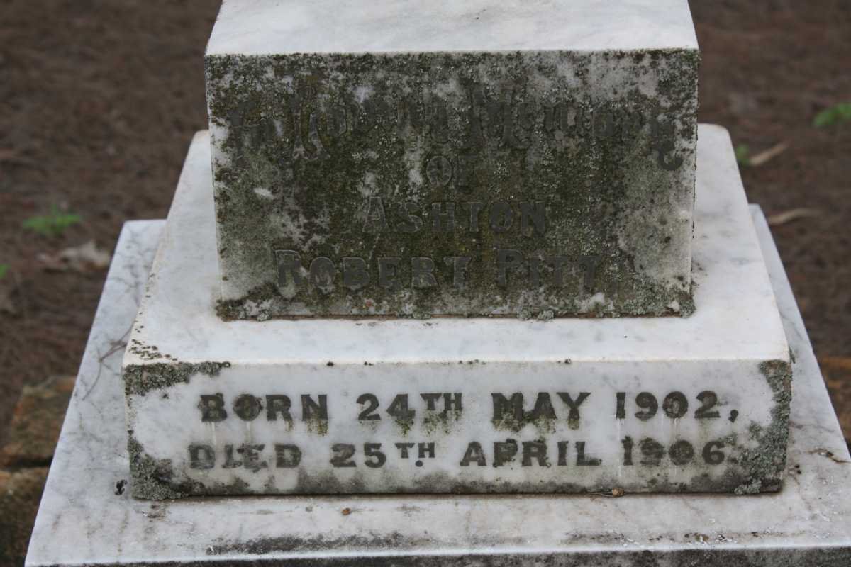 PITT Robert Henry 1860-1910 :: PITT Ashton Robert 1902-1906