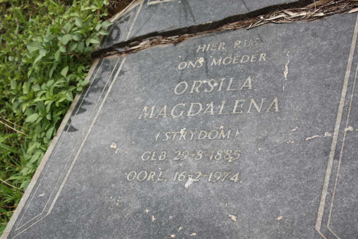 PRETORIUS Orsila Magdalena nee STRYDOM 1885-1974